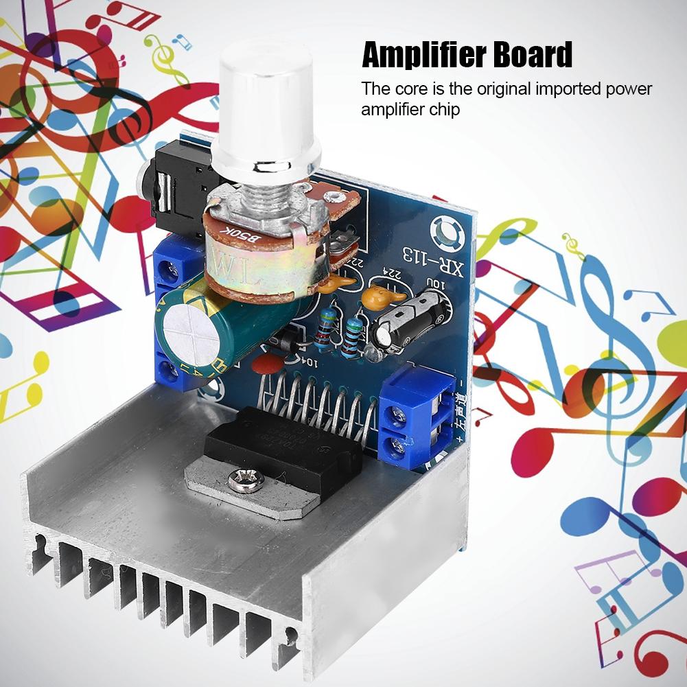 Verstärkermodul 2-Kanal Digitalplatine Leistung Potentiometermodul TDA7297 15W B-Typ