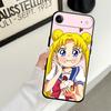 Sailor Moon Tsukino Usagi Black Soft Phone Cover Case for iPhone 15 16 14 Plus 13 12 11 17 Pro Max XR XS Max 17Air 7 8