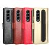 For Samsung Galaxy Z Fold 7 6 5 & 4 & Fold 3 Crazy Horse Pattern Wallet Leather Flip Card Slot Cover Case with Pen Slot