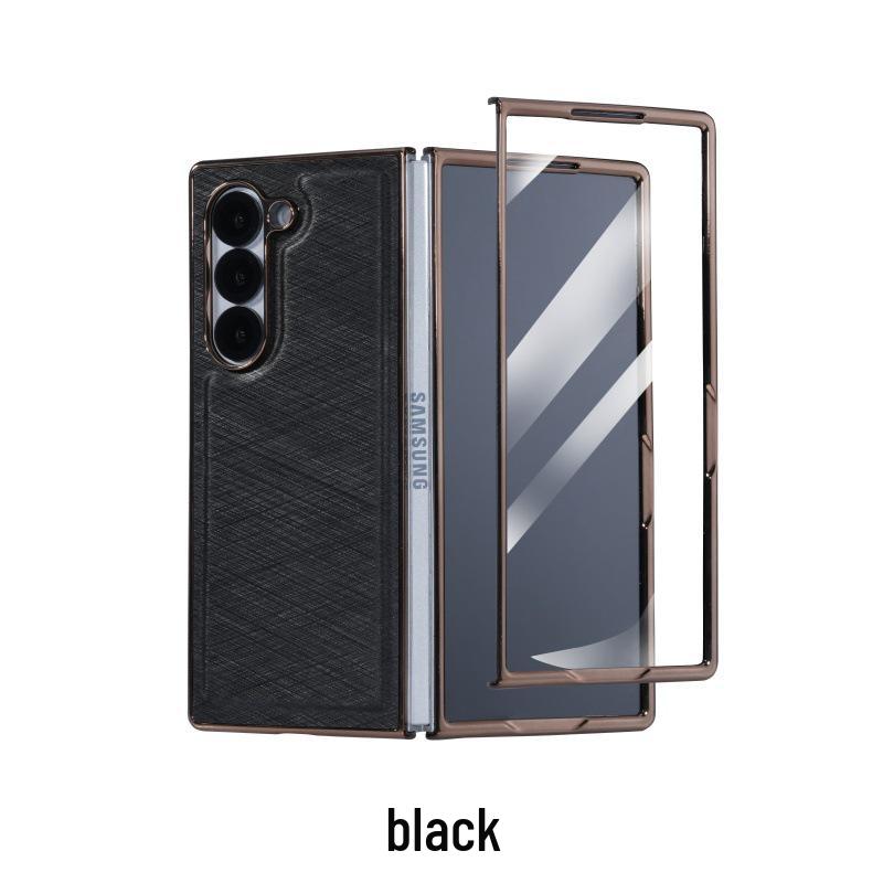 Luxurious Bamboo Silk Protective Case for Samsung Z-Fold 7 - Integrated Shell & Screen Film