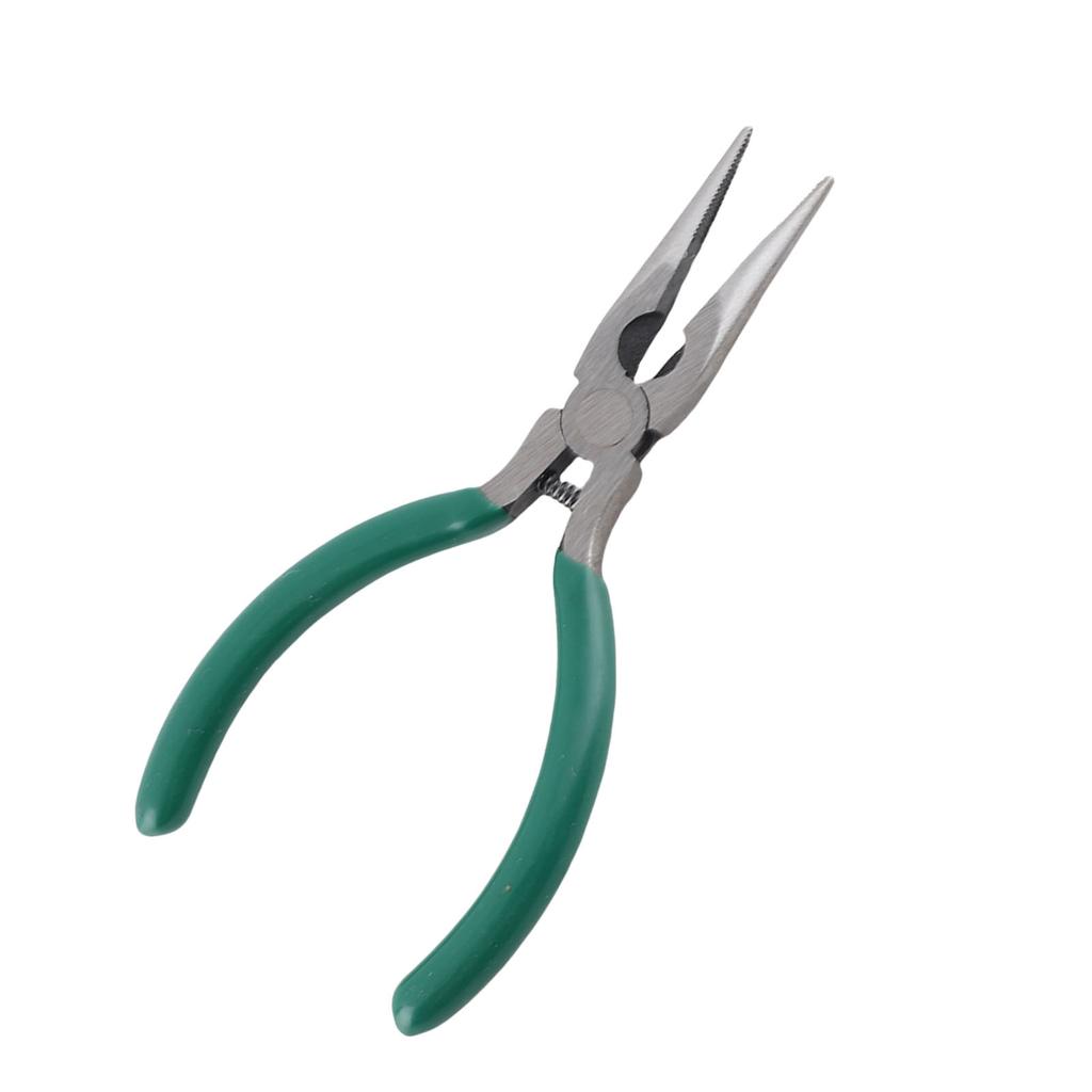 5 Inch Needle Nose Pliers Rustproof High Carbon Steel Pliers with Skid Proof Ergonomic Rubber Handle for Jewelry Making