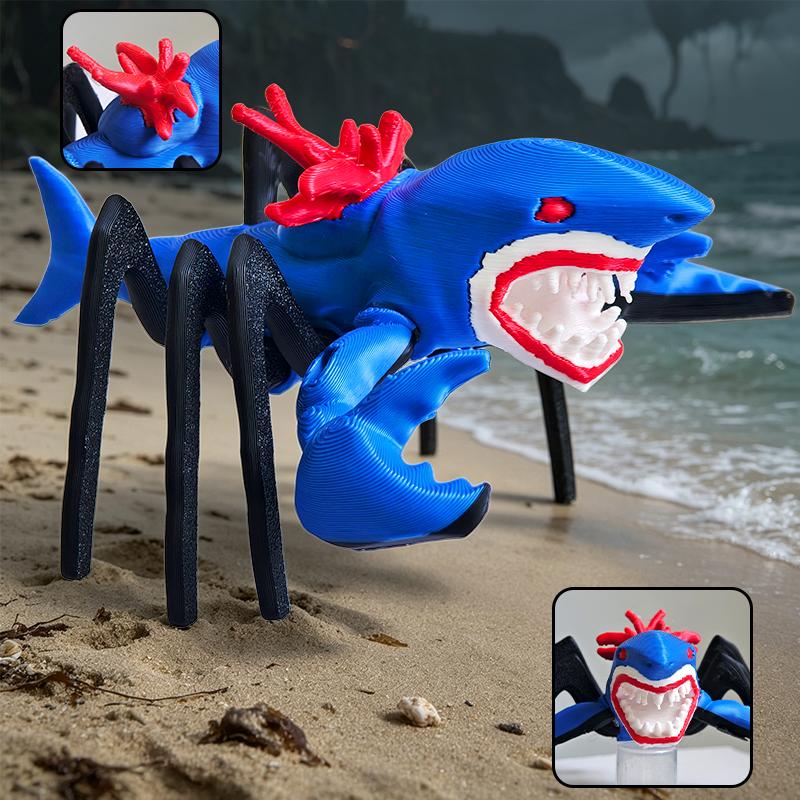 New 3D Printed Sea Eater Action Figure Anime Bloop Gran Maja Deadra Leviathan Model Joint-movable Deep Sea Monster Toy Xmas Gift