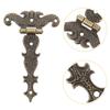 2pcs Antique Door Hinge Cabinet Wardrobe Butt Hinges Jewellery Case Decorative Hinge Vintage Furniture Hardware With Screw