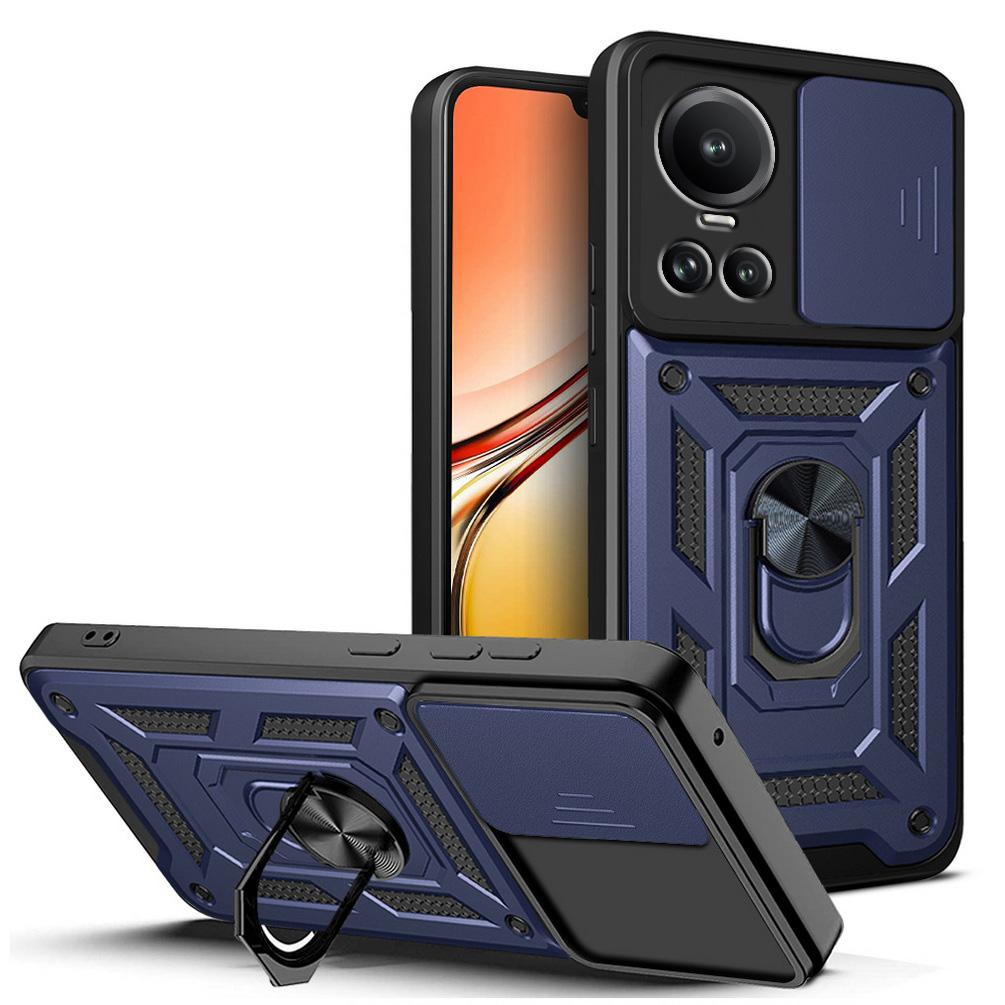 Ochranné pouzdro na fotoaparát pro Reno 10 Pro Reno 8T 8 Pro + 7 Pro 7Z 6 6Z 5 Reno 4 Lite OPPO Find X5 Lite X3 Armor Hybrid Ring Cover