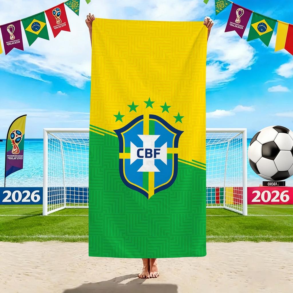 World Cup Beach Towels, Us-Canada-Mexico Football Team Microfiber Quick-Drying Absorbent Bath Towels, Sports Towels
