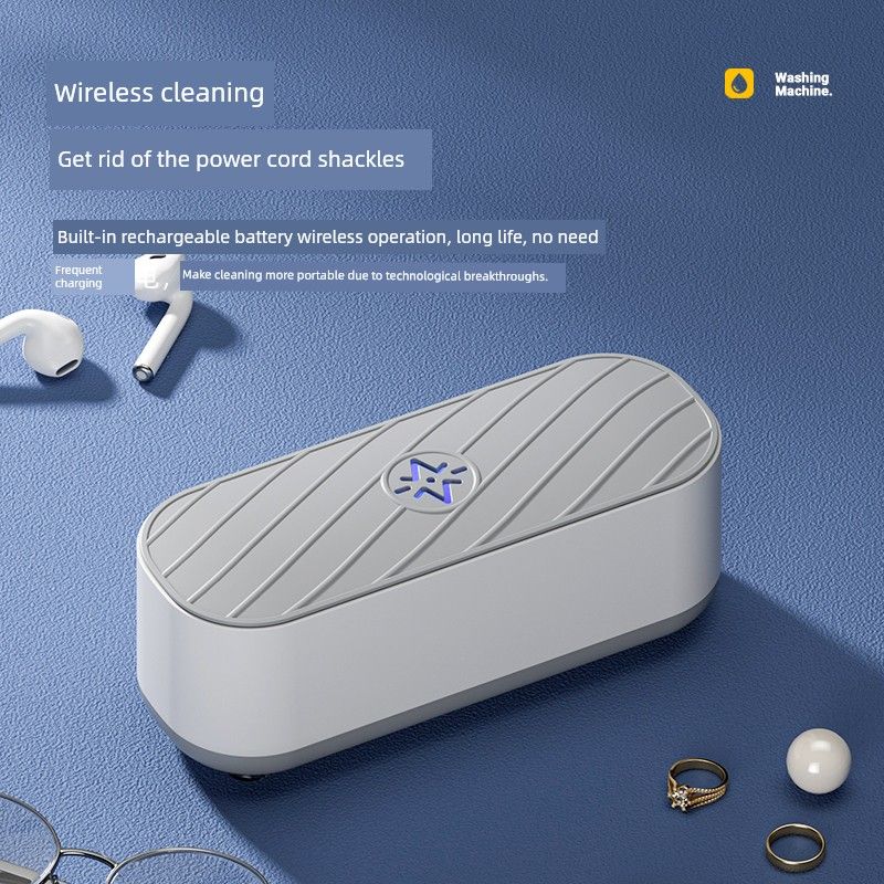 Ultrasonic Cleaning Machine For Home Small Tooth Socket Automatic Jewelry Washing Cosmetic Contact Lenses Invisible Cleaning Case