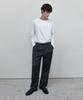 WEDNESDAY OASIS Single-Pleat Semi-Wide Slacks_Charcoal(Wcb6Pt05)