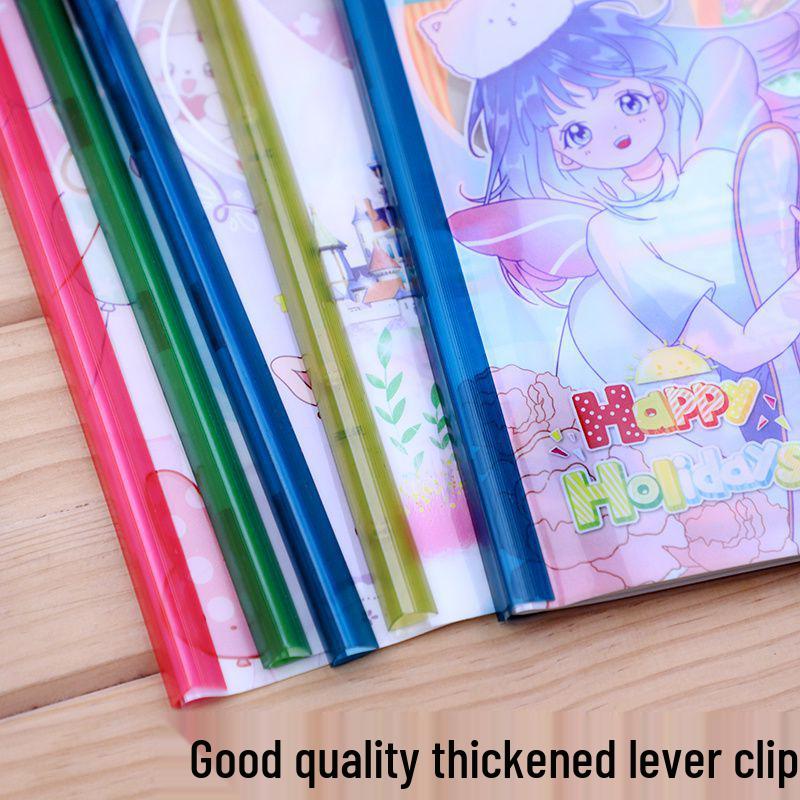 Cartoon Book Covers for Elementary Students - Language & Math - Waterproof Lever Arch File Wrapping for Boys & Girls
