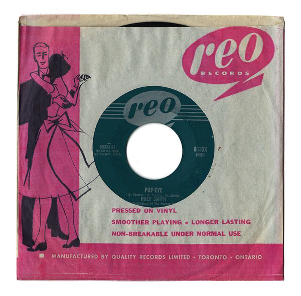 

7inch Record HUEY SMITH - Pop-eye 8633X Reo 1962 Canada Soul/Funk Used