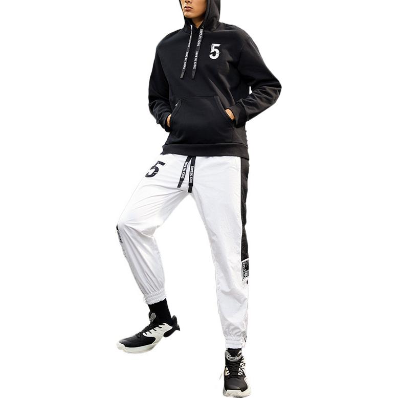 Anta SS22 Basketball Series Contrast Buttoned Sports Long Pants Unisex Bottoms White 152131528R-2