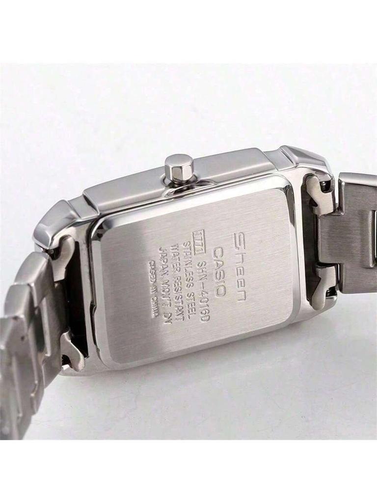 Casio - Stainless Steel Strap Black Dial Women's Quartz Watch SHN-4016D-1ADS