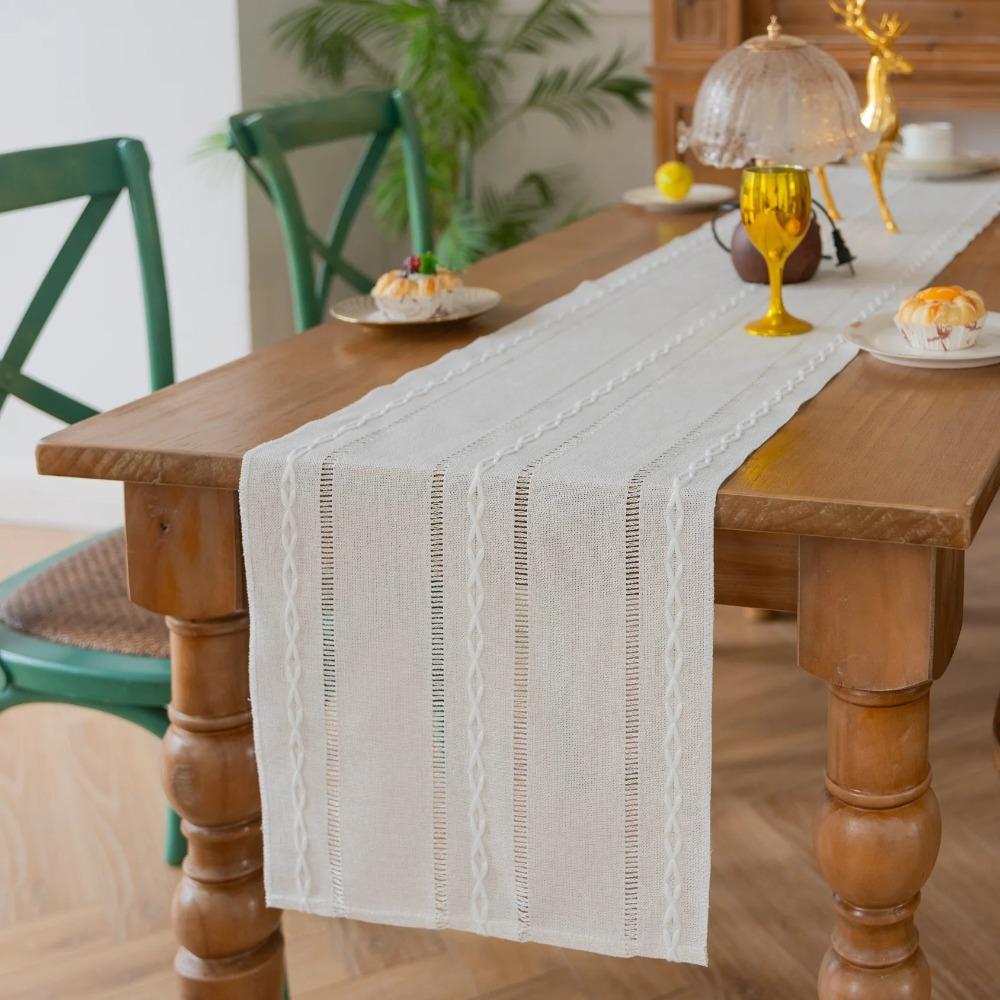 Hollow Design Party Table Linen Long Table Cloth Table Decoration Dining Table Cover  Shelf Cabinet