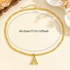 26 Letters Necklace  Gold A-Z Letter Pendant Necklace Versatile Jewelry
