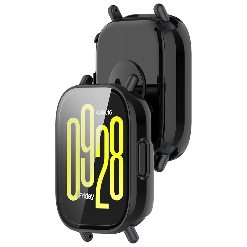 Coque de Protection PC + Verre pour Redmi Watch 5 Lite / Active Bumper Intégral Couvercle Anti-rayures + Protecteur d'Écran Accessoires