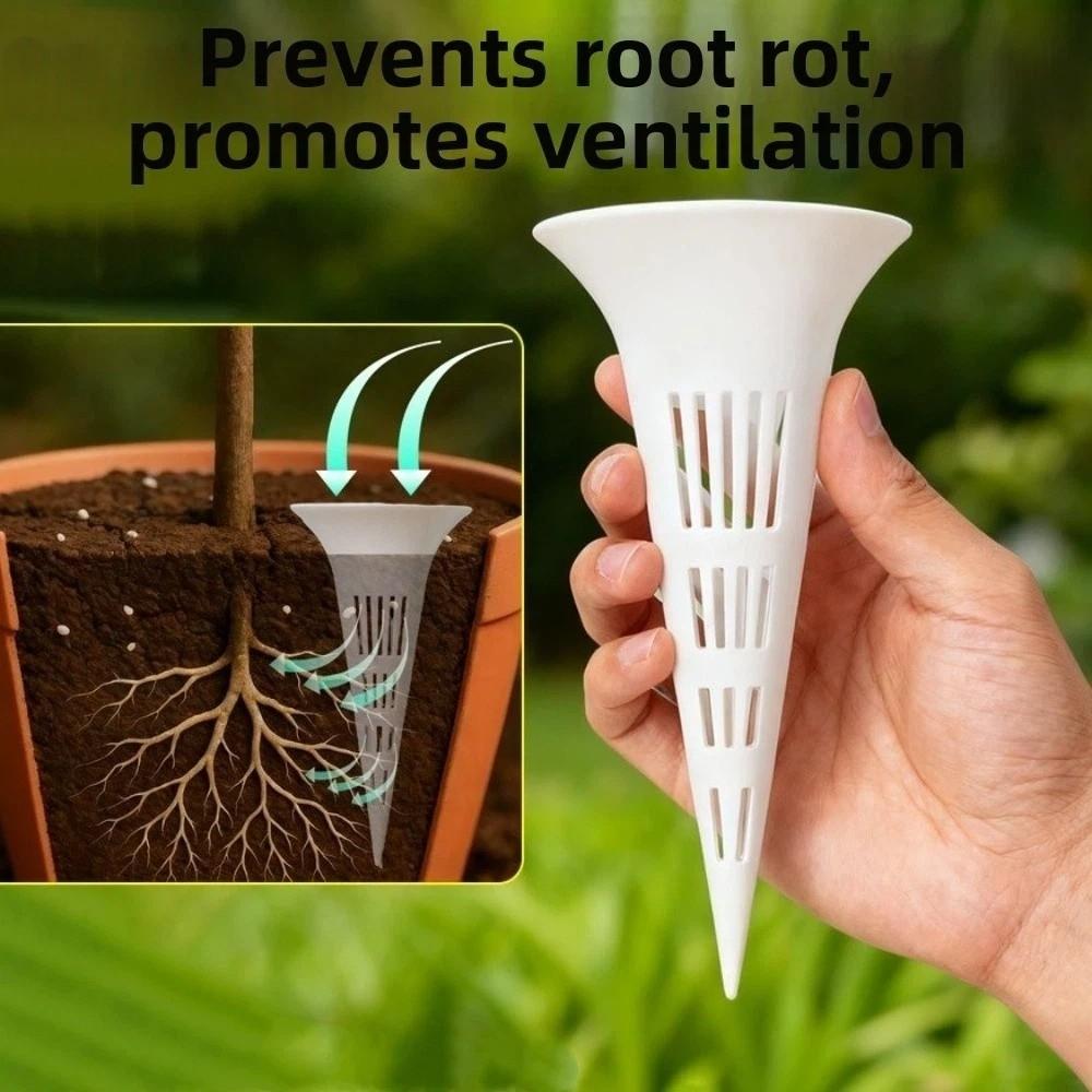 10PCS Prevent Root Rot Conical Watering Device Breathable Root Protection Device Garden Bonsai
