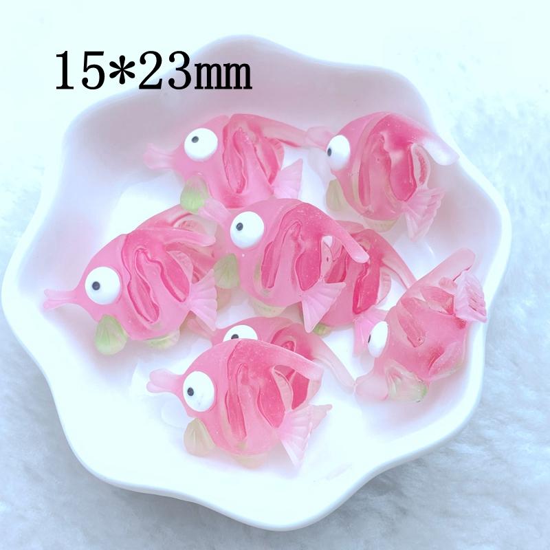 10Pcs New Cute Resin Mini Marine Animal Series Flat Back Manicure Parts Embellishments For Hair Bows Accessories