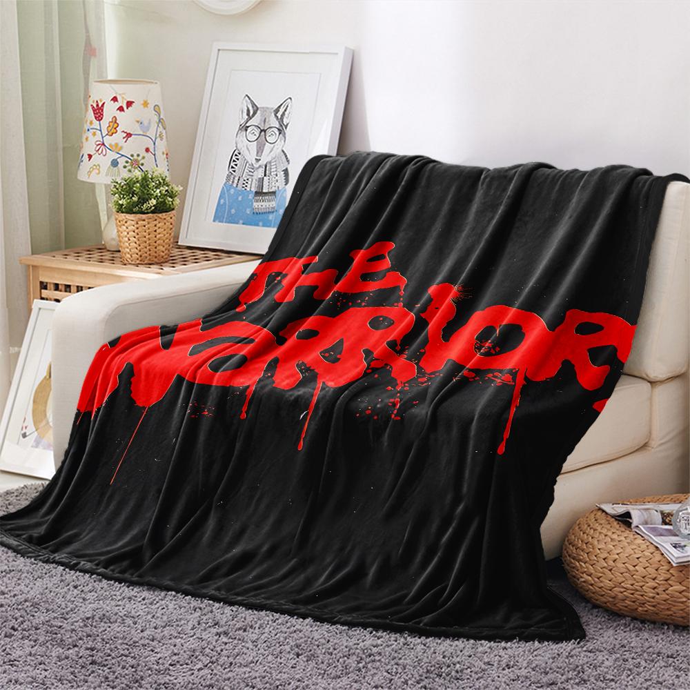 1PC The Warriors Print Flannel Blanket, High quality All Seasons, Home Decor, Warmth and Comfort, Perfect for Christmas Gifts