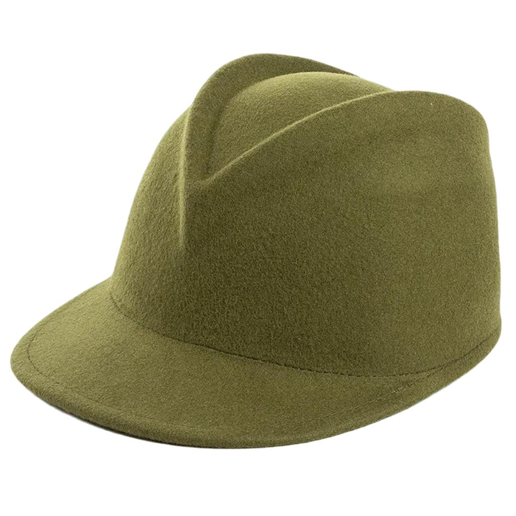 Soft Wool Equestrian Hat Breathable Elegant Hat Wool Felted Cycling Hat for Equestrian Training and Daily Wear