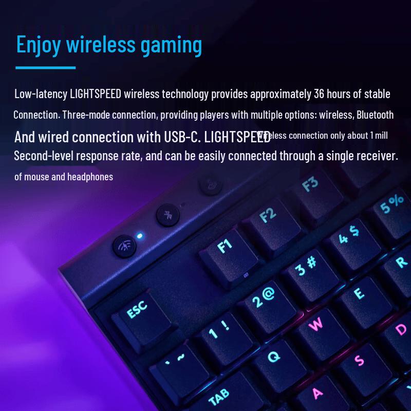 Logitech G515 LIGHTSPEED TKL Low-Profile Wireless Gaming Keyboard