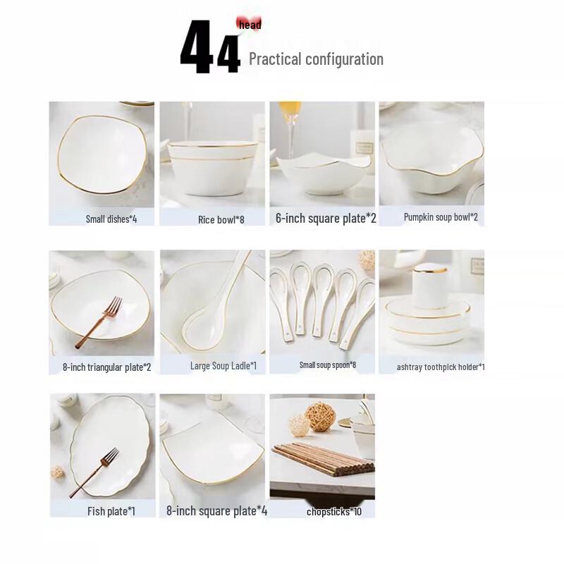 Jingdezhen Nordic Bone China Dinnerware Set