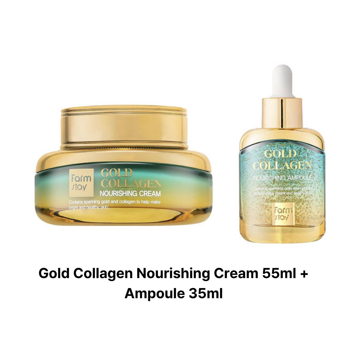 

[Farmstay] Gold Collagen Nourishing Cream 55ml Cream 55ml + Ampoule 35ml