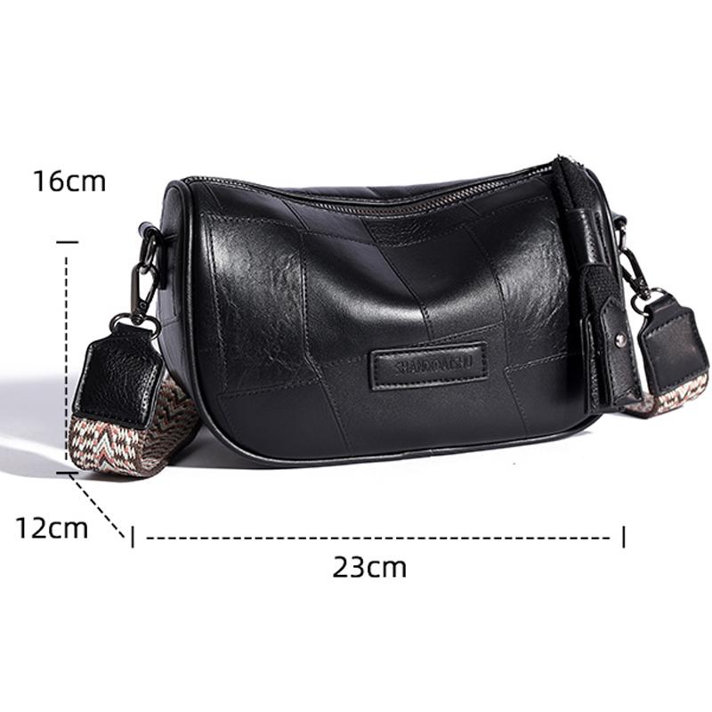 Trendy Designer Women's Handbag High Quality Soft Leather Female Messenger Bag Retro Minimalist Girl Shopping Bags Wallet