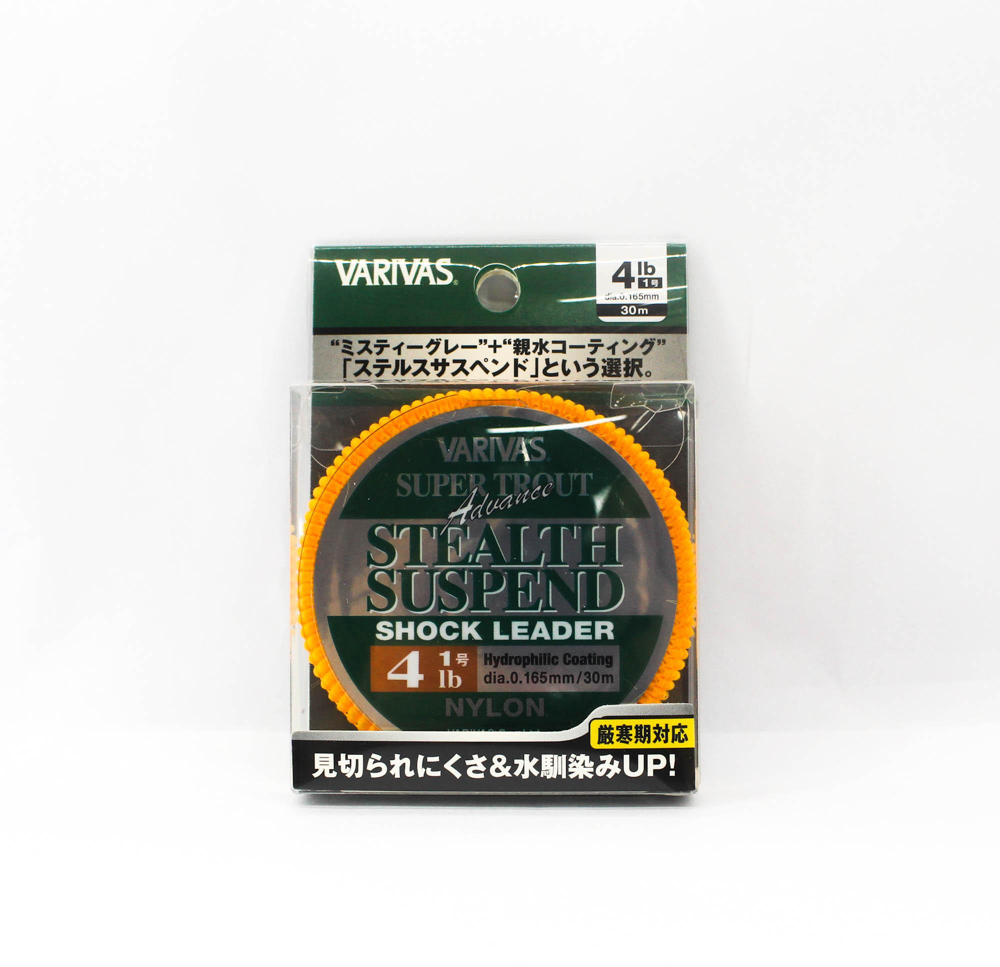 

Varivas Nylon Super Trout Advance Stealth Suspend Leader 30m 4lb (1409) чистый