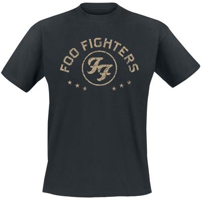 Rundhalsad T-shirt med Foo Fighters Retro-logotyp Kreativ - Inspirerad Grafik med Rockkonst för Fans - Herr sommar Bomull...
