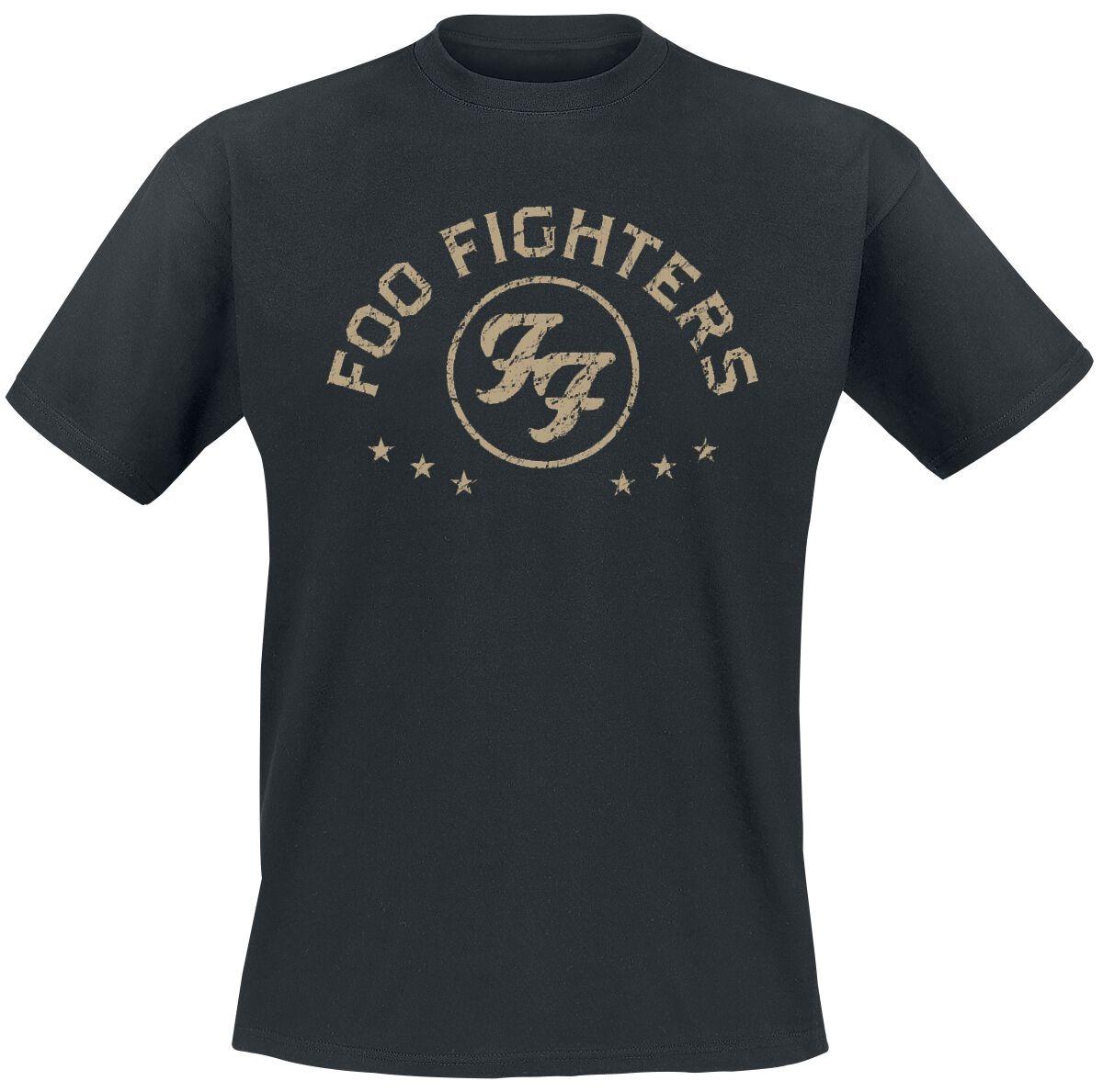 

Crew Neck T - Shirt with Foo Fighters Retro Logo Creative - Inspired Graphic Featuring Rock Art for Fans L