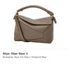 Loewe Bolso Pequeño de Piel de Becerro con Textura Puzzle para Mujer Color Topo A510P60XAW-3170