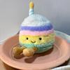 NEW Cartoon Cake Plush Keychain Kawaii Creative Birthday Cake Dessert Doll Pendant Backpack Decoration Accessories Toys Gifts