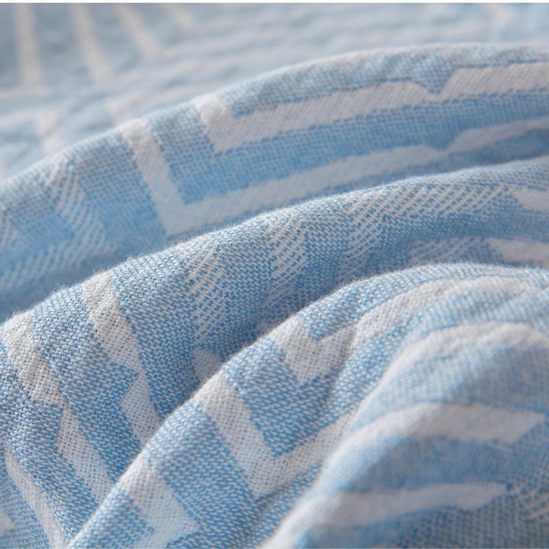 Three Layer Pure Cotton Blanket Air-condition Blanket Summer Cooling Blanket Pure Cotton Single/Double Blanket