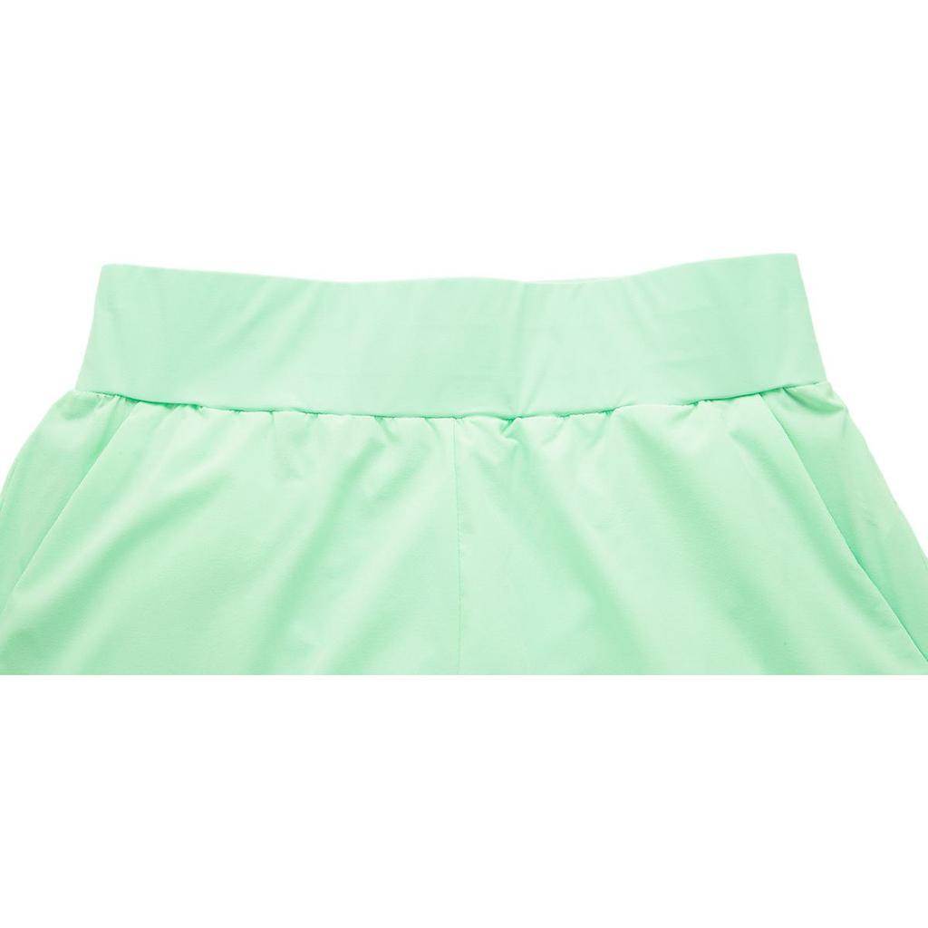 Li Ning Running Series Solid Color Mid Waist Comfortable Quick Dry Versatile Sports Shorts Women shorts Cool-Green AKSU578-2