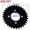 428 Chains 25T/31T/32T/37T/39T/41T/42T/48T 48mm 76mm Rear Chain Sprocket for ATV Quad Pit Dirt Bike Buggy Go Kart Motorcycle