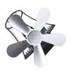 Magnetischer Wandkaminventilator Leise 5-Blatt Wärmegetriebener Holzofenventilator Scheitholz