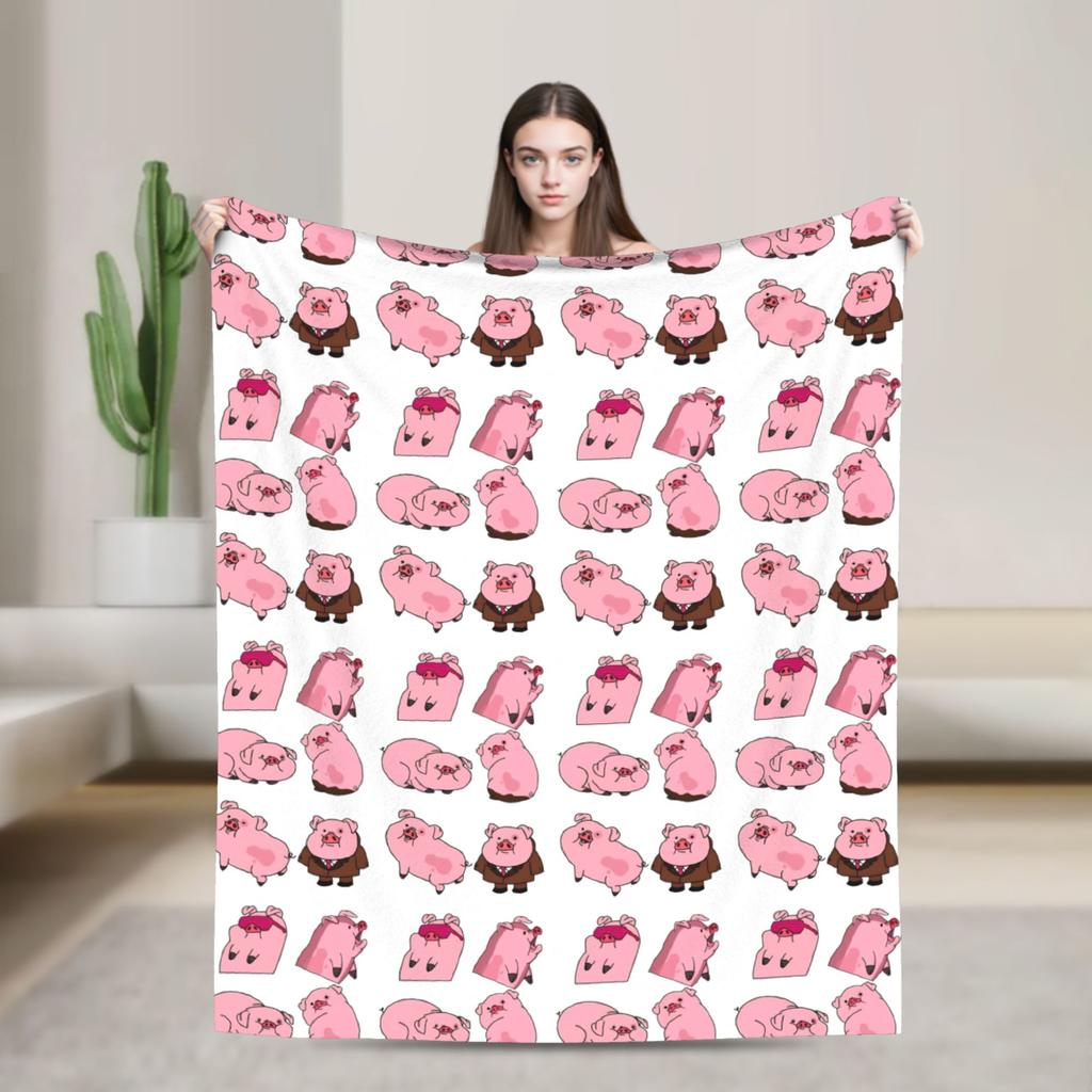 Coperte Anime Cartone Animato Gravity Falls Morbide Calde Fantastici Plaid per Casa Ristorante Primavera Autunno