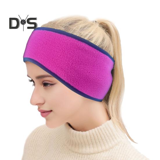Ponytail Headband for Jogging Winter Polar Fleece Earmuffs Anti