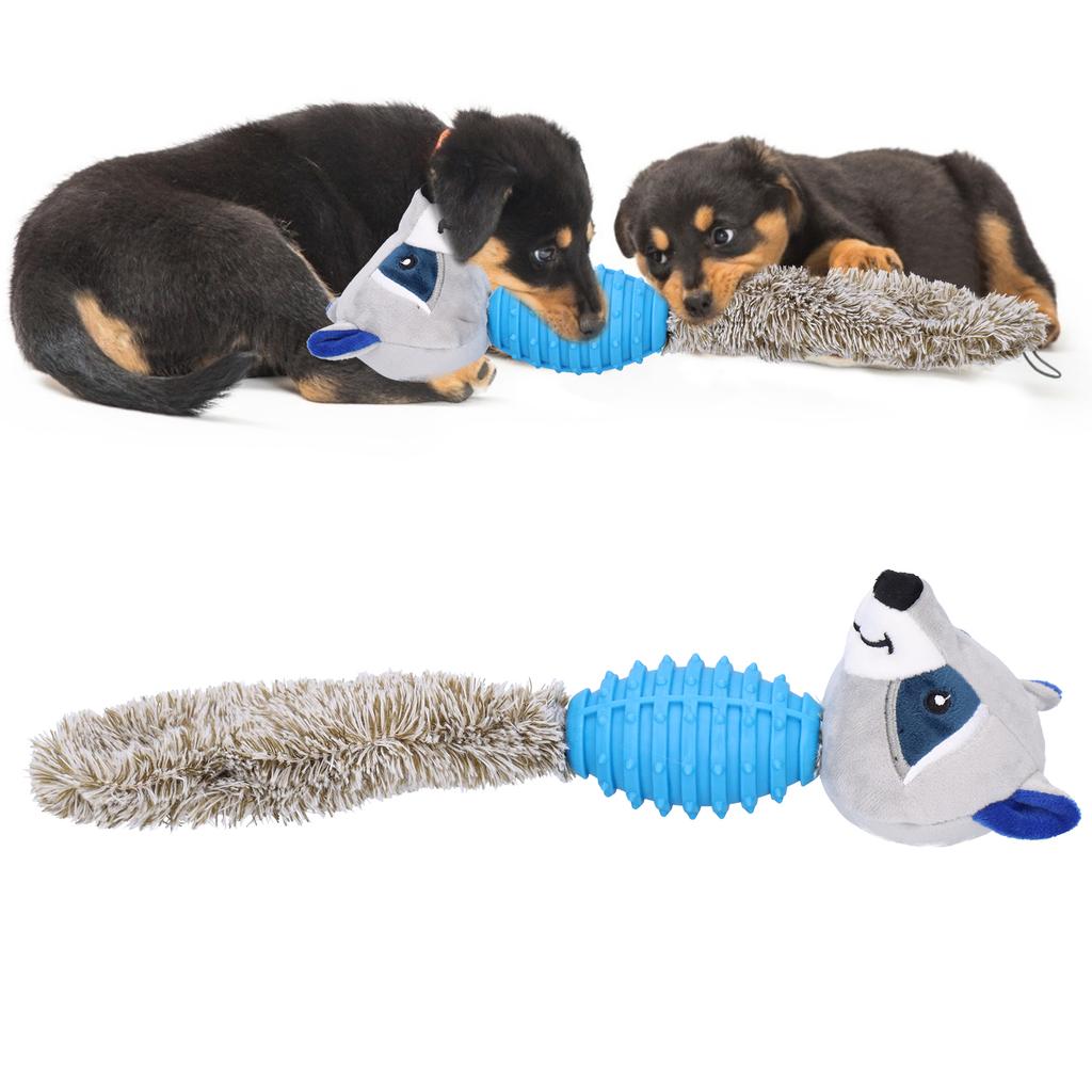 Pet Chew Toys Teeth Cleaning Biting Interactive Training Stuffed Plush Animal Doll for Dog