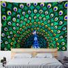 Tapestry Wall Hanging, Peacocks, Flowers, Forests, Bohemia, Aesthetics, Room Decoration, Wall Decoration, Blankets, Bed Sheets
