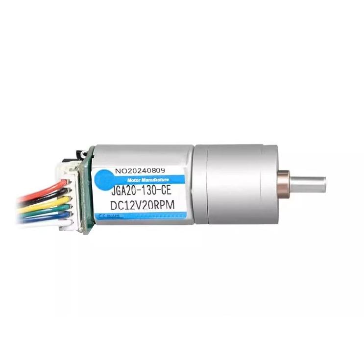 JGA20-130 micro DC gear motor reverse and reverse speed control motor 12v24v with encoder speed measurement