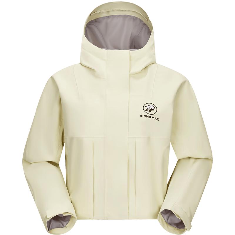 CAMEL Women's Outdoor Windproof Waterproof Short Windbreaker