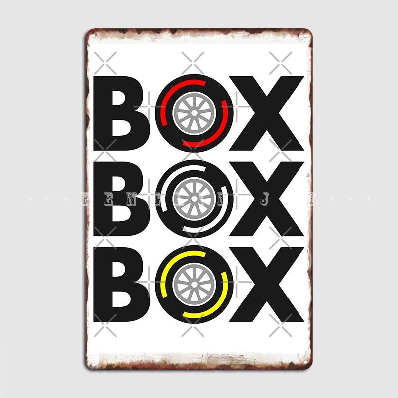 

Box F1 Tyre Compound Design Metal Sign Cinema Personalized Plaques Cinema Kitchen Tin Sign Posters 20x30cm