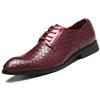 Designer Leather Shoes for Men High Quality Brand Dress Shoes Business Point Toe Lace Up Elegant Oxfords Formal Style Men Shoes