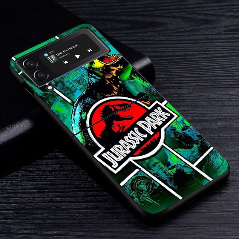 

J-Jurassic Park Dinosaur World Z Flip 7 Phnoe Case For Samsung Z Flip 6 5 4 3 5G Galaxy ZFlip7 ZFlip4 ZFlip5 ZFlip6 ZFlip3 Phone Samsung Z Flip 5