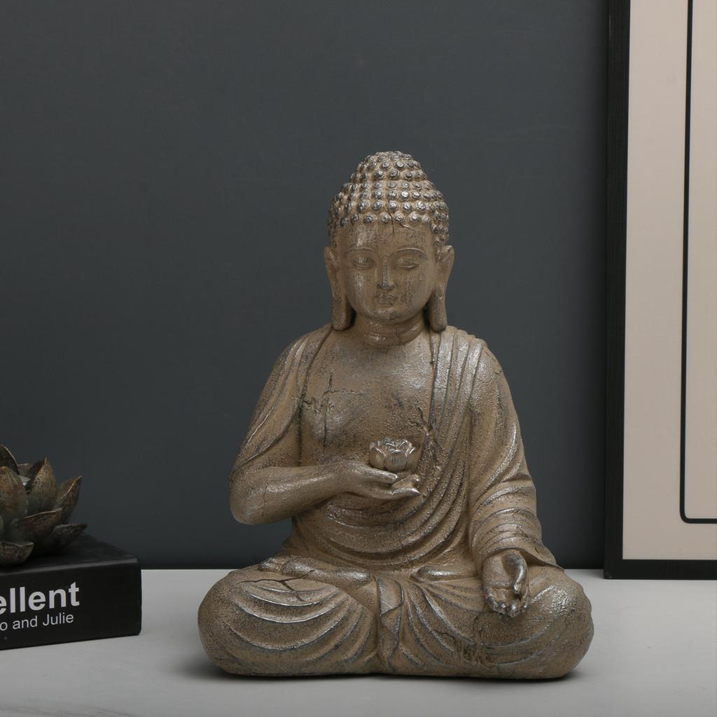 Beautiful Garden Zen Tathāgata Small Buddha Display a New Chinese Style Stone Tower Decoration Micro Landscape Display Accessori