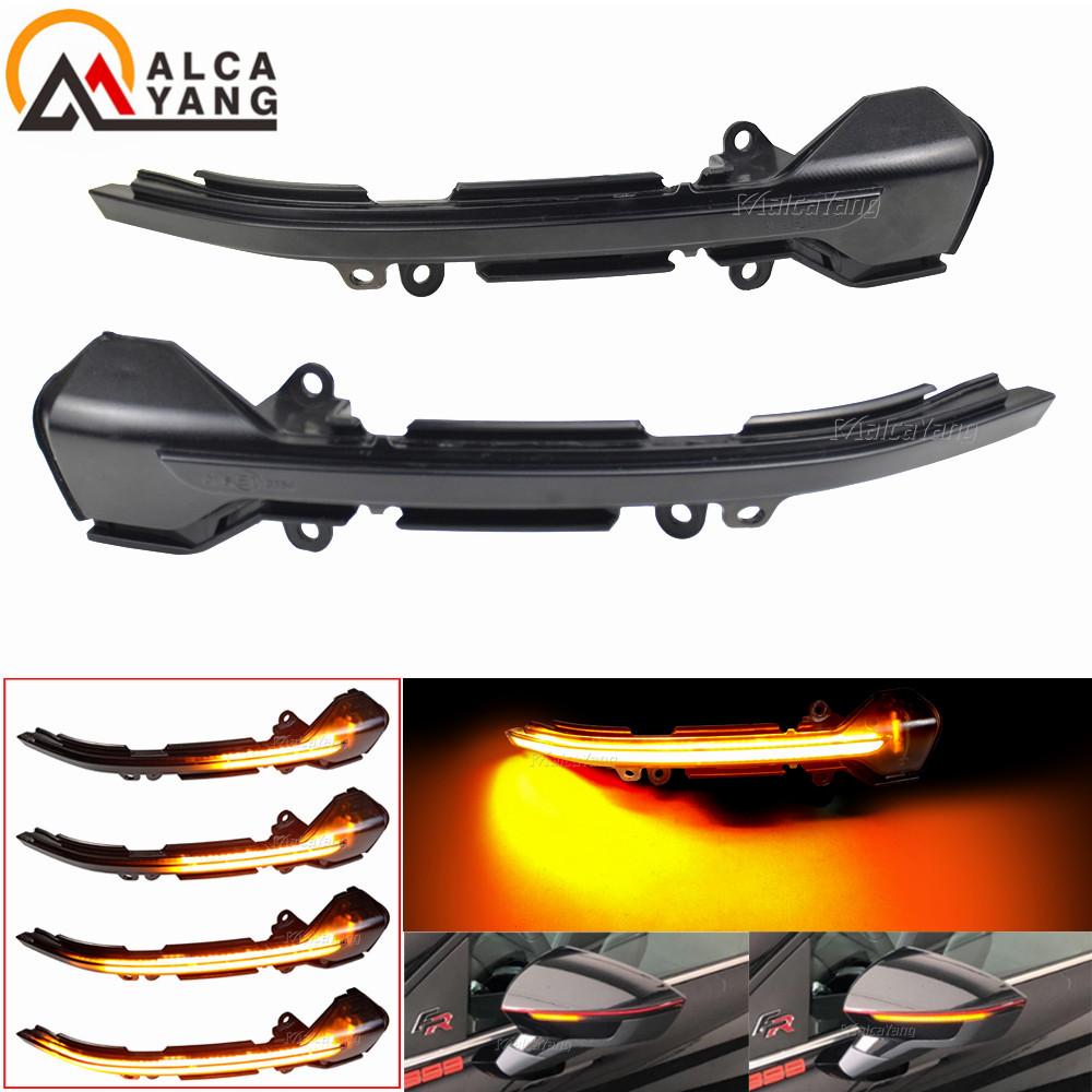 Dynamic Blinker for Seat Leon III MK3 5F 2013-2018 Ibiza KJ Mk5 V Arona 2017-2018 LED Turn Signal Mirror Indicator Light
