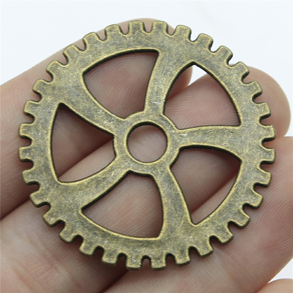 10pcs Big Size Alloy Charm Mechanical Steampunk Cogs & Gears Diy Accessories For DIY Jewelry Making