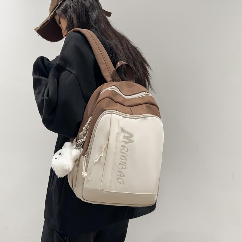 Mini color matching letter student schoolbag spring daily commute primary school backpack
