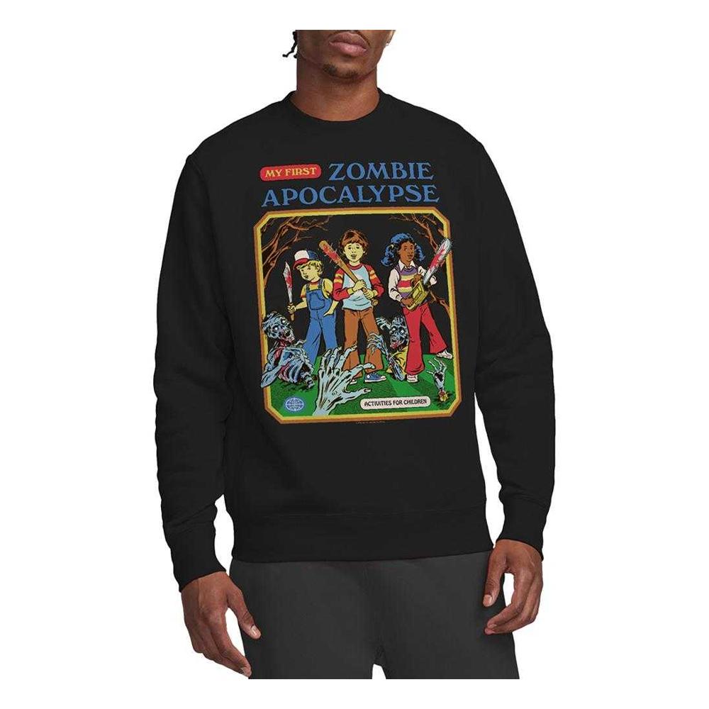 Steven Rhodes Unisex Adult My First Zombie Apocalypse Sweatshirt