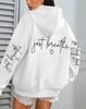 Just Breathe Love Women's Casual Fleece Hoodie with Pockets